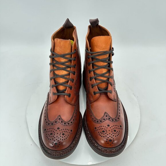 Ralph Lauren Men UK 10D US 10.5 D Brown Leather Itshide Commando England Boot - Picture 3 of 11